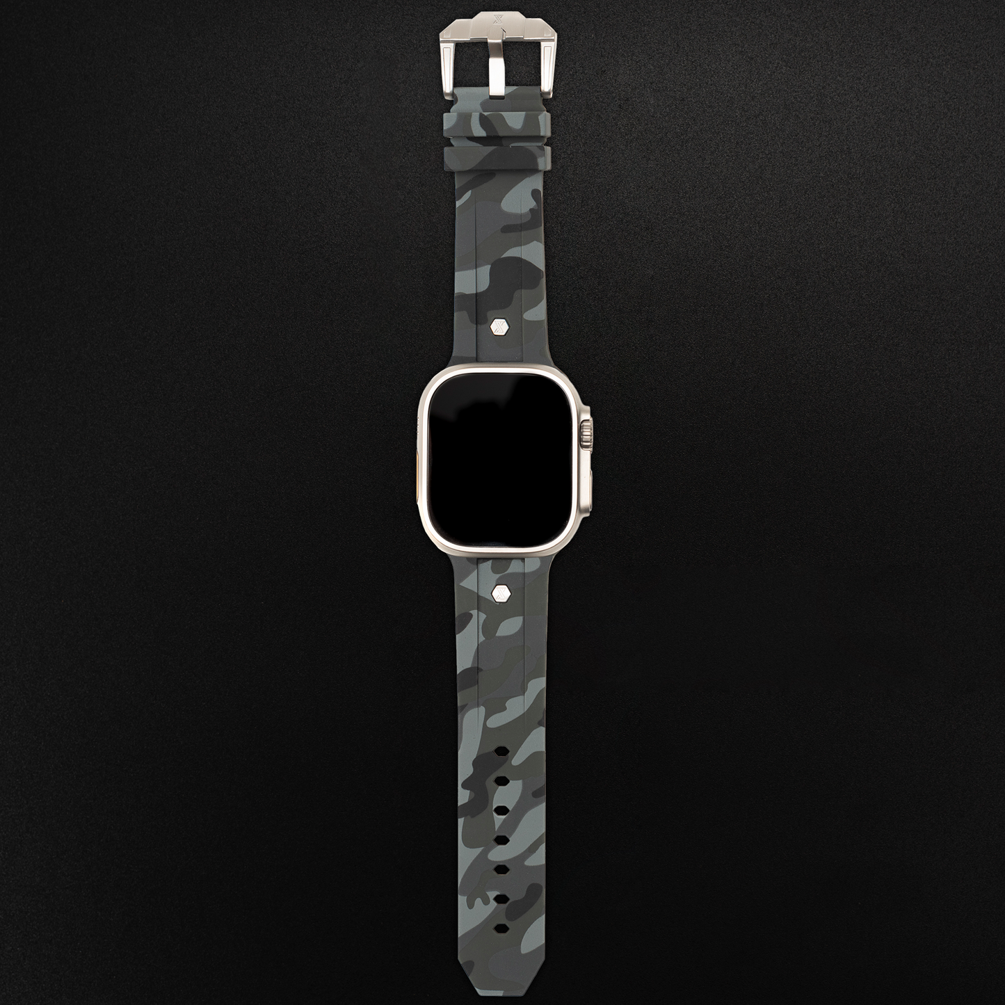 The Legacy for Apple Watch - Urban Camo (Limited Edition): Brushed Buckle and Rivets