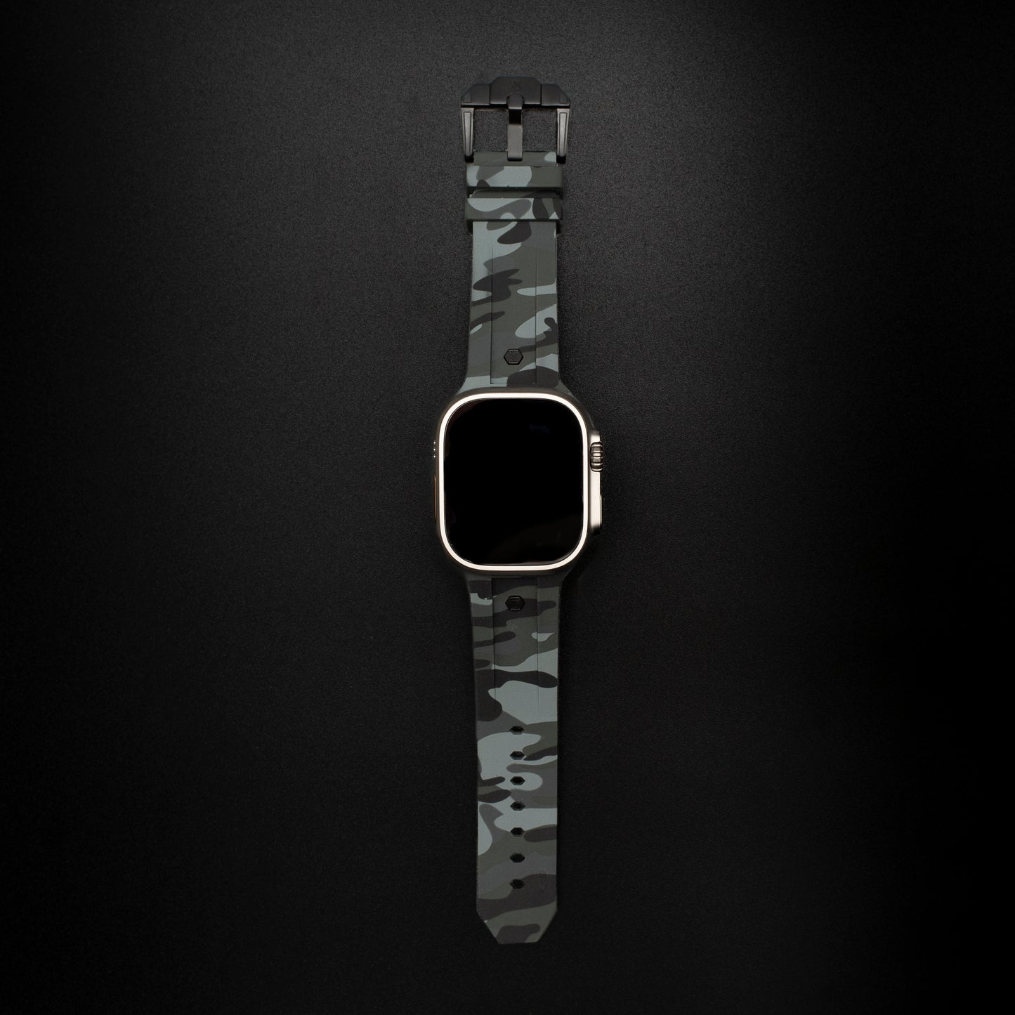 The Legacy for Apple Watch - Urban Camo (Limited Edition): Black Buckle and Rivets