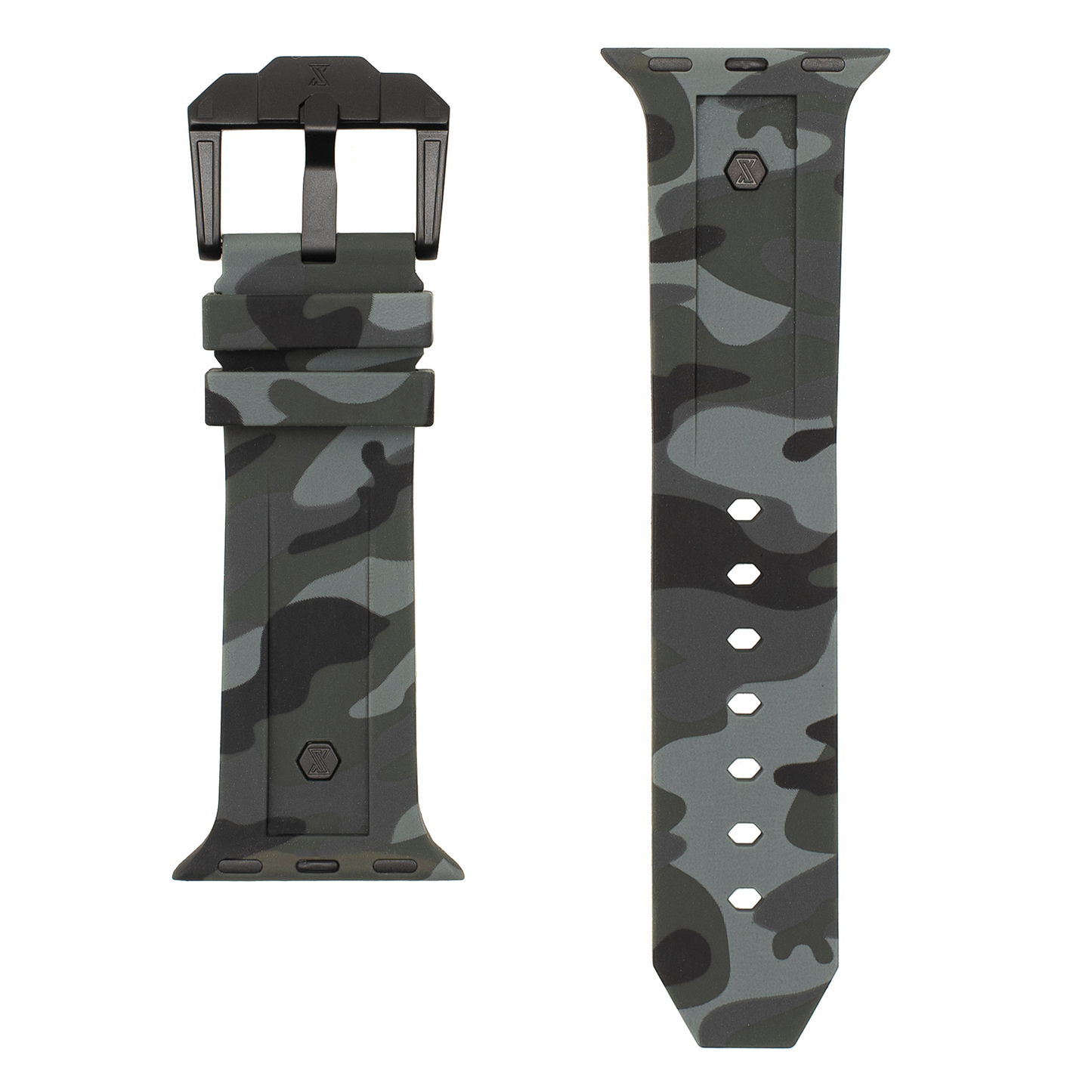 The Legacy for Apple Watch - Urban Camo (Limited Edition): Black Buckle and Rivets