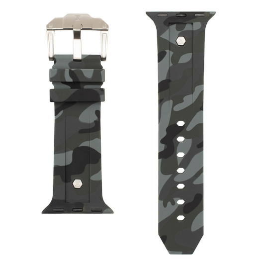 The Legacy for Apple Watch - Urban Camo (Limited Edition): Brushed Buckle and Rivets
