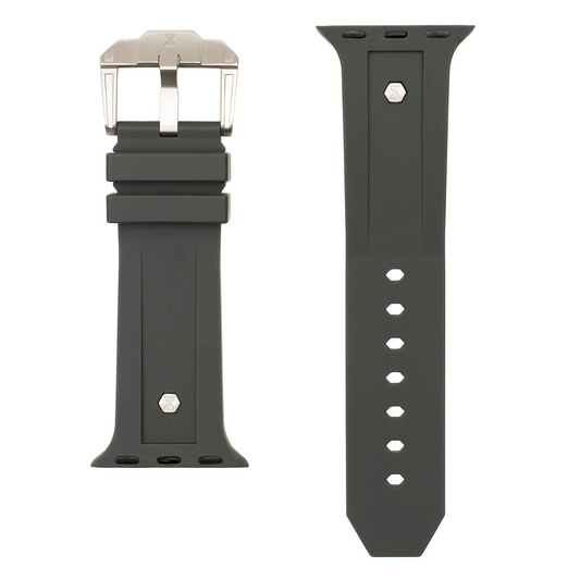 The Legacy for Apple Watch - Stealth: Brushed Buckle and Rivets